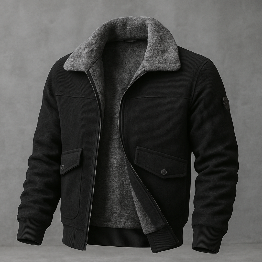 Landon | Shearling-Lined Bomber Jacket
