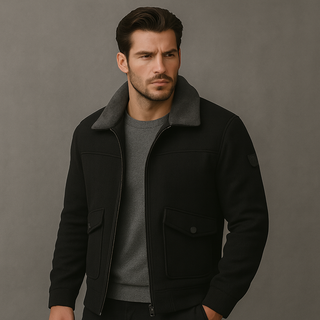 Landon | Shearling-Lined Bomber Jacket
