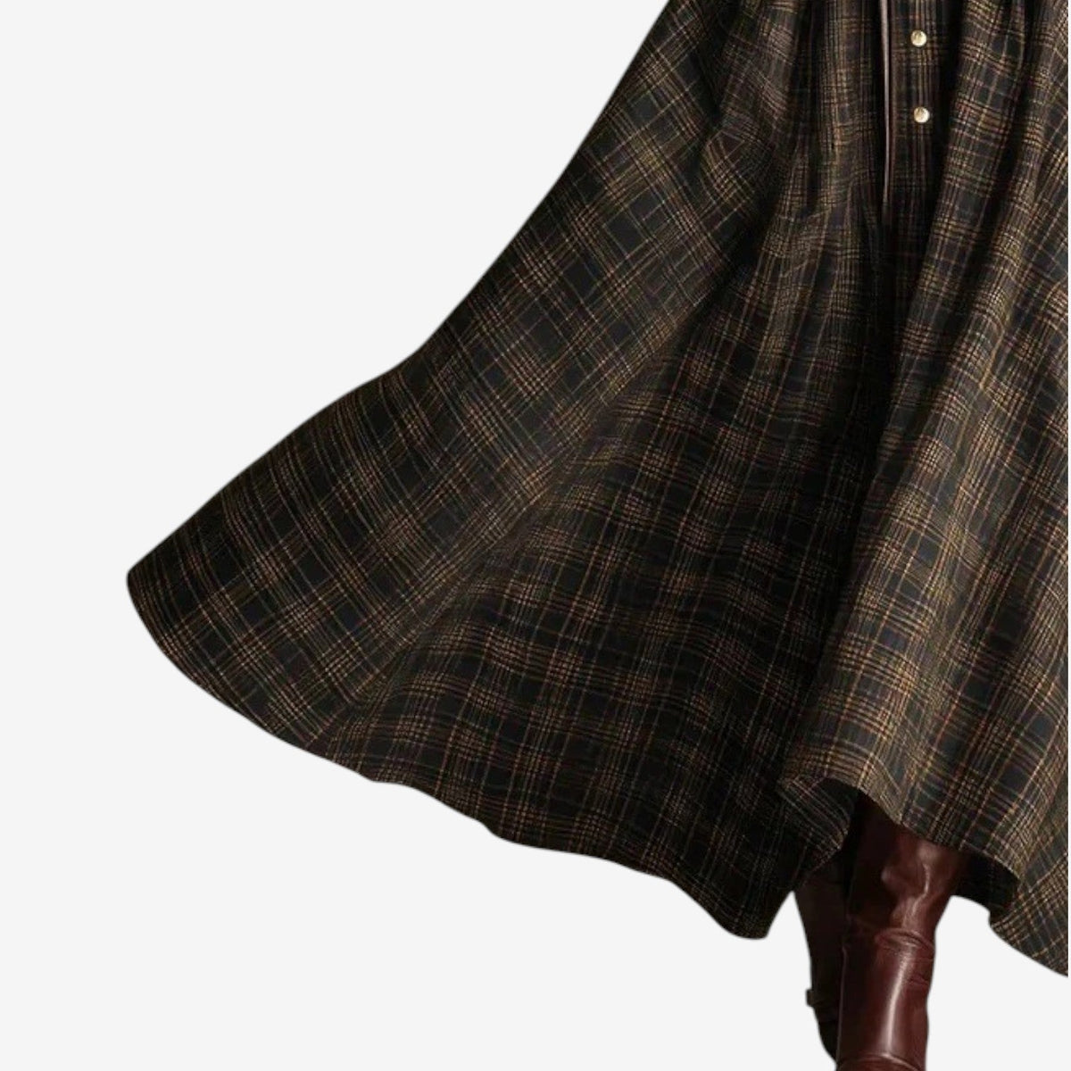 Hailey | Graceful Tartan Day Dress