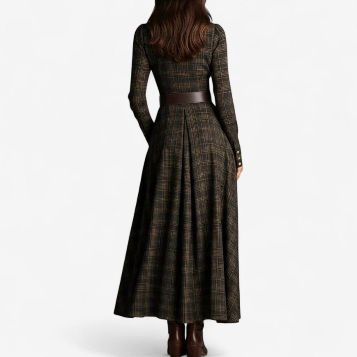 Hailey | Graceful Tartan Day Dress