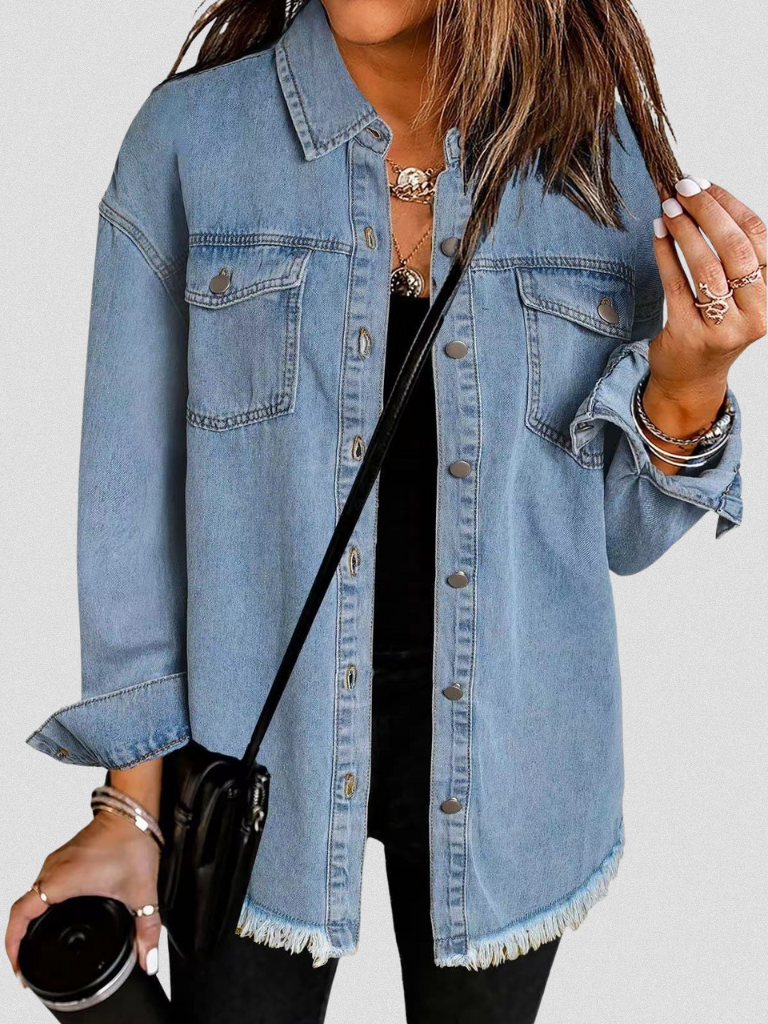 Angela | Classic Denim Shirt of Timeless Ease