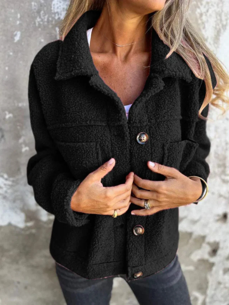 Sandra | Cozy Button Jacket of Effortless Warmth