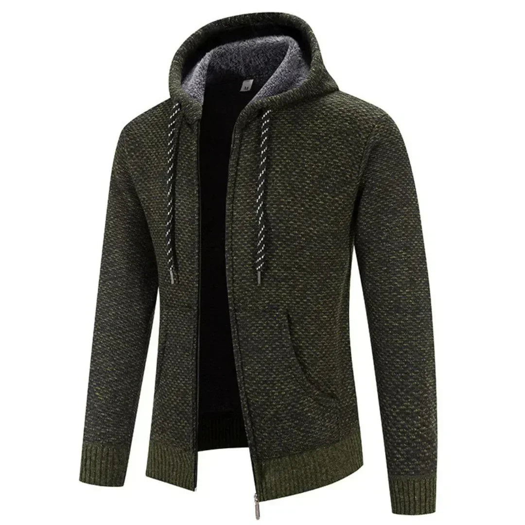 Luca | Fleece-Lined Knit Jacket