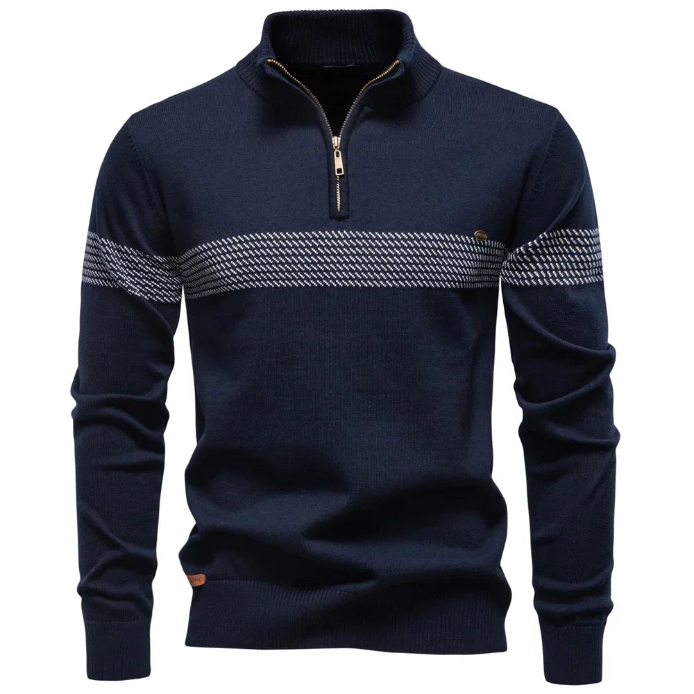 Winter Zip Knit Pullover