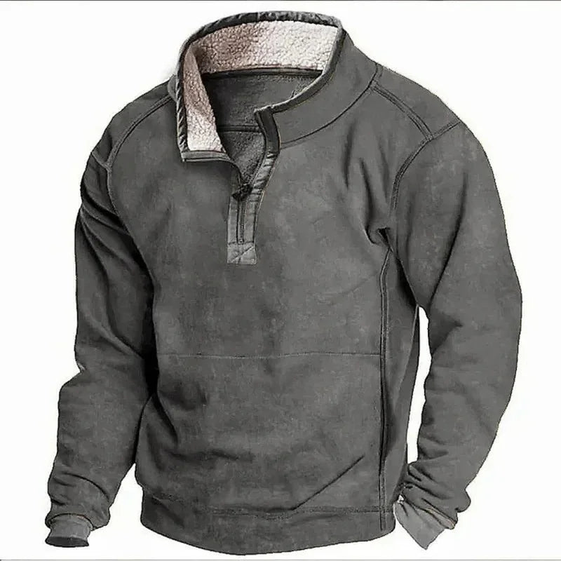 Daniel | Fleece-Lined Half-Zip Sweater
