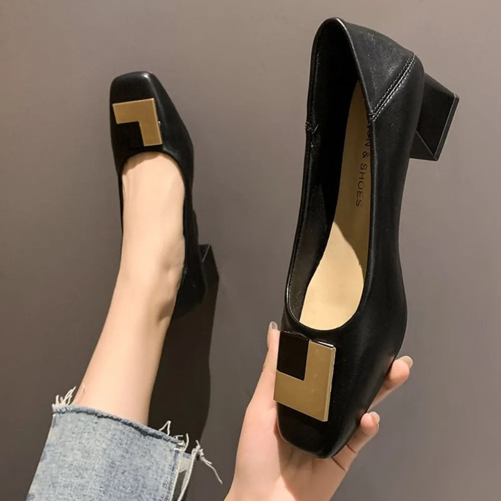 Janelle | Modern Square Toe Heels