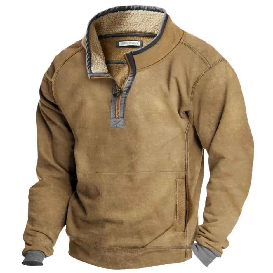 Daniel | Fleece-Lined Half-Zip Sweater