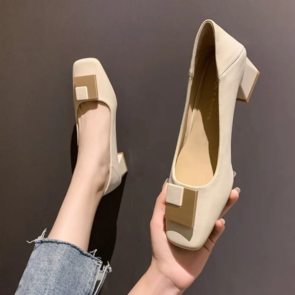 Janelle | Modern Square Toe Heels