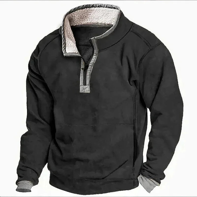 Daniel | Fleece-Lined Half-Zip Sweater