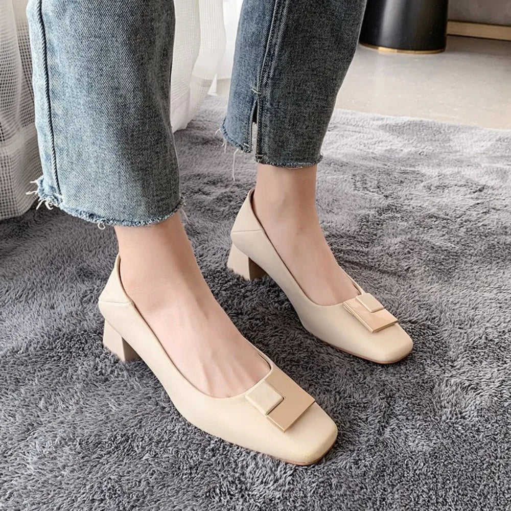 Janelle | Modern Square Toe Heels