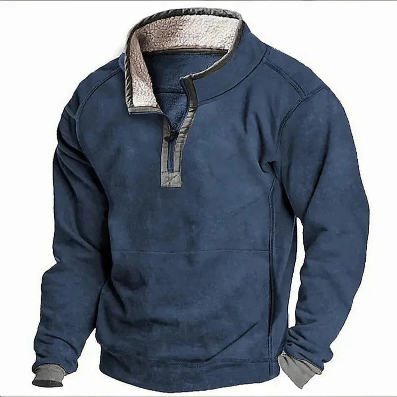 Daniel | Fleece-Lined Half-Zip Sweater