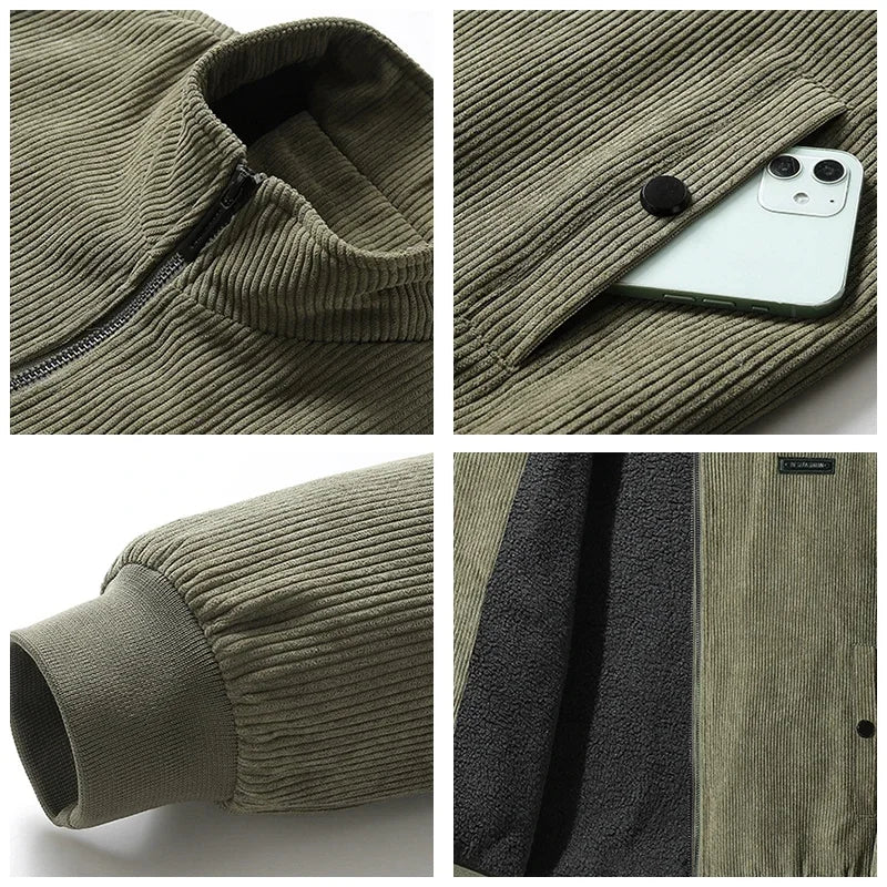 Corduroy Fleece Lined Jacket