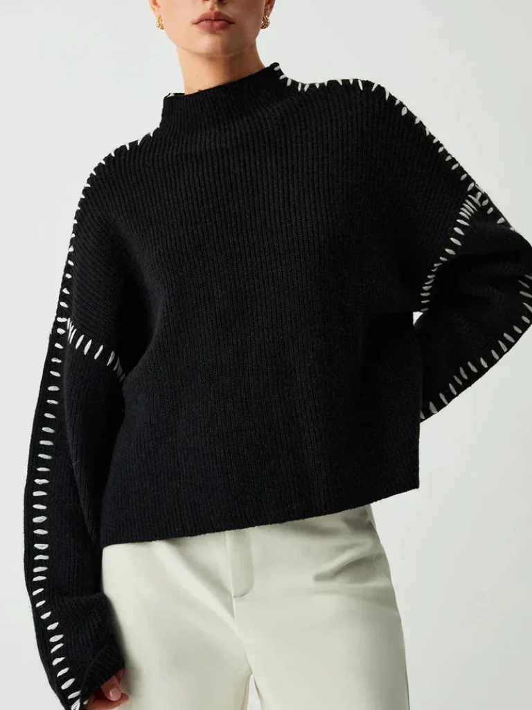 Brenda | Cozy-Chic Mock Neck Sweater