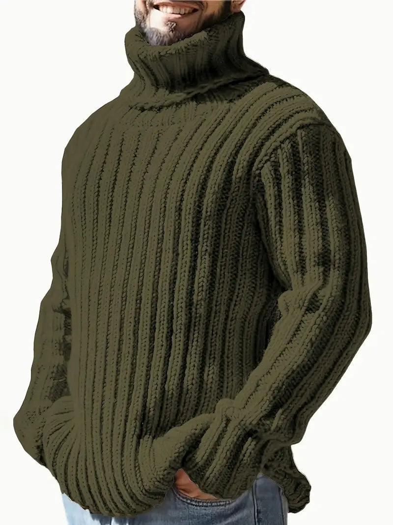 Lysander | Refined Ribbed High-Neck Sweater