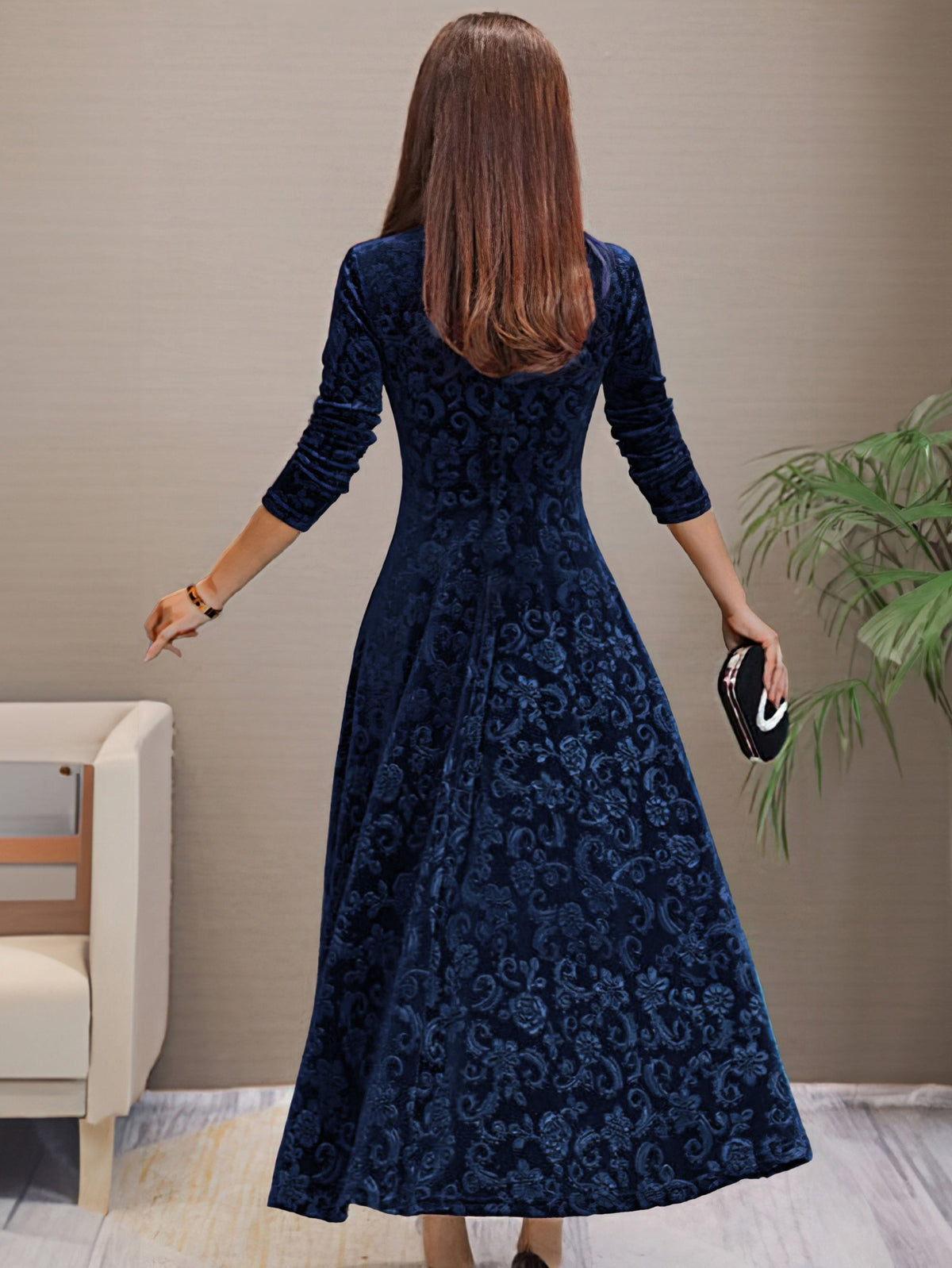 Denise | Holiday Velvet Grace Dress