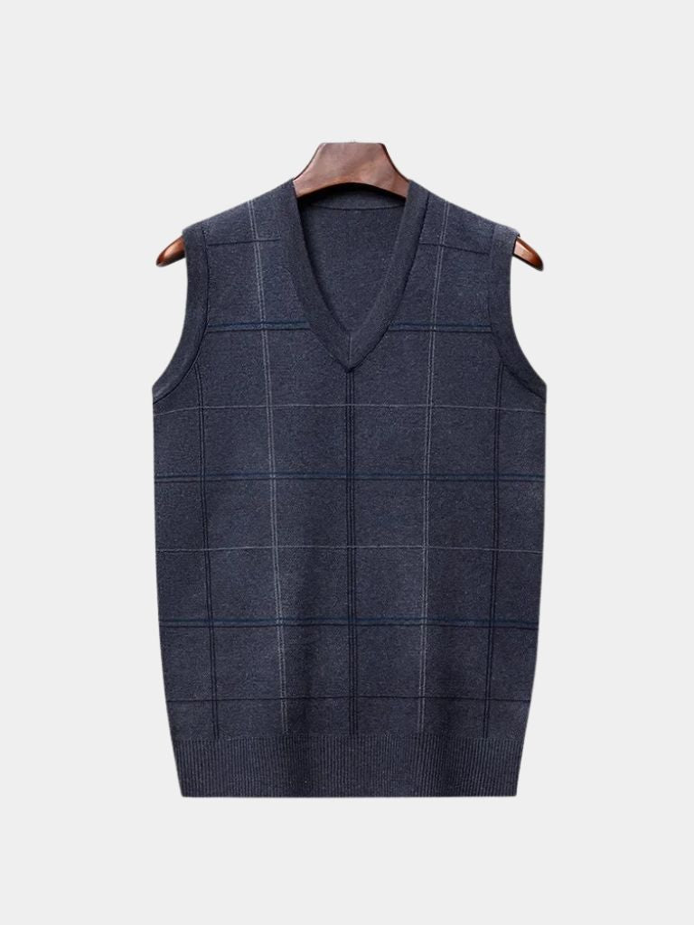 Quillon | Checkered Kinit Vest
