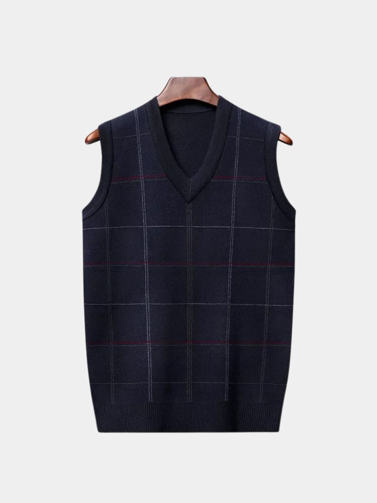 Quillon | Checkered Kinit Vest