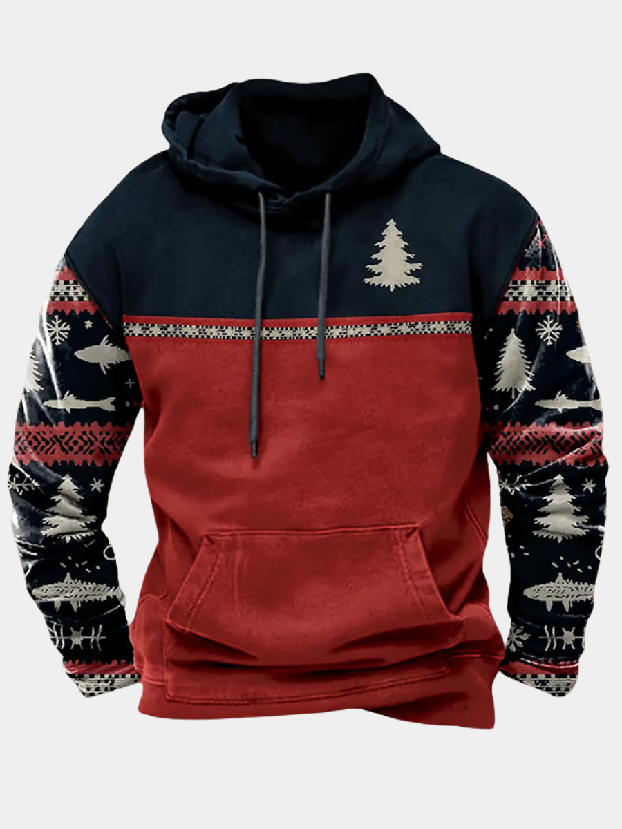 Declan | Holiday Pattern Hoodie