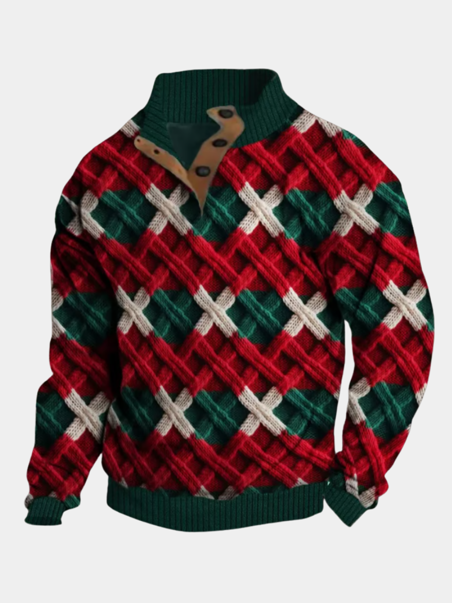 Axel | Classic Christmas Pattern Knit Sweater