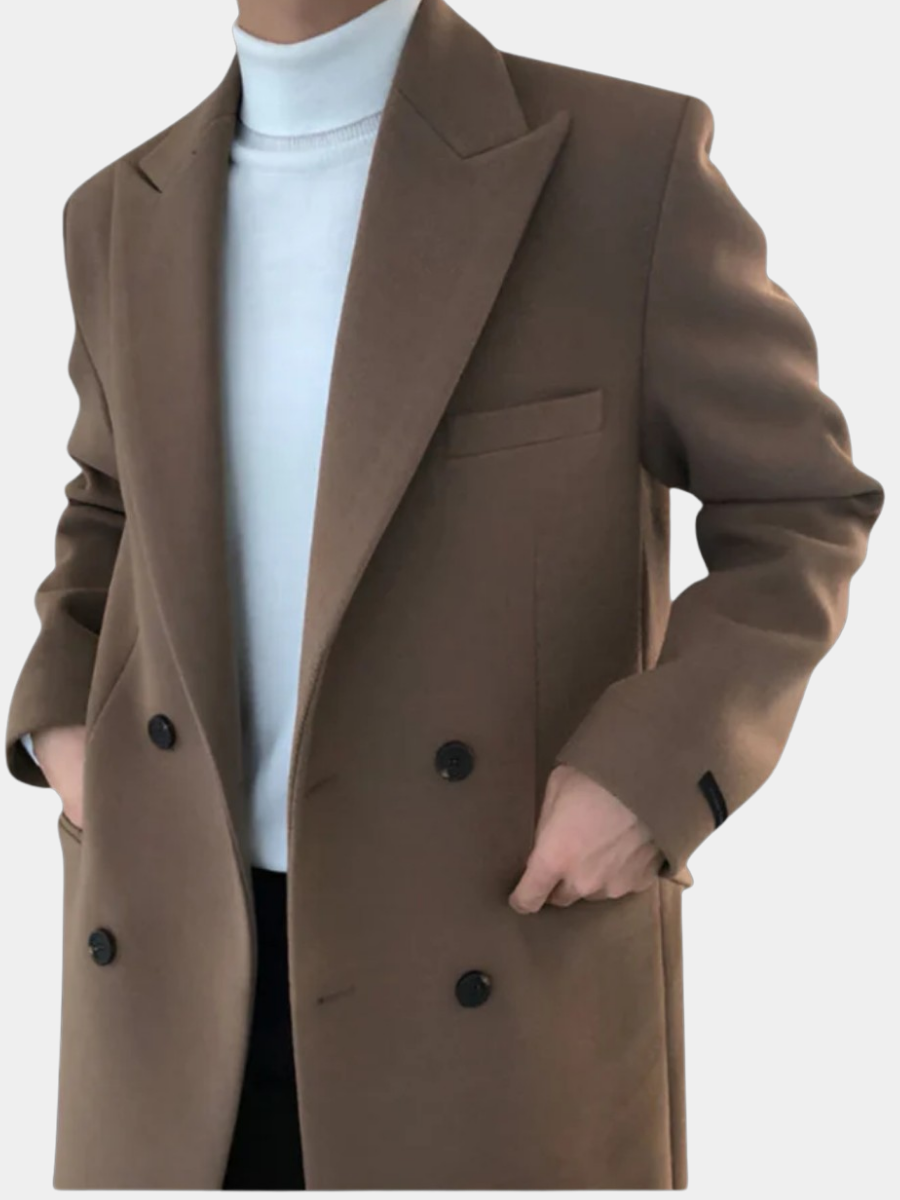 Michael | Stylish Men's Double-Breasted Coat