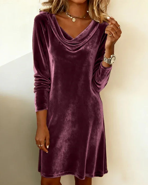 Elena | Timeless Velvet Comfort Dress