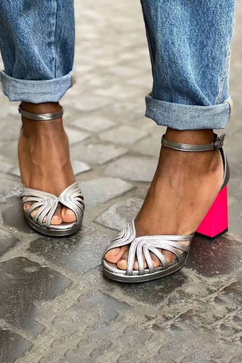 Celina | Neon Block Heels
