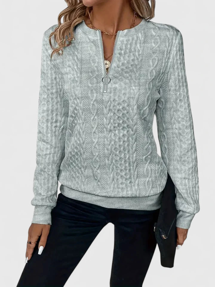 Ara | Modern Zipper Sweater