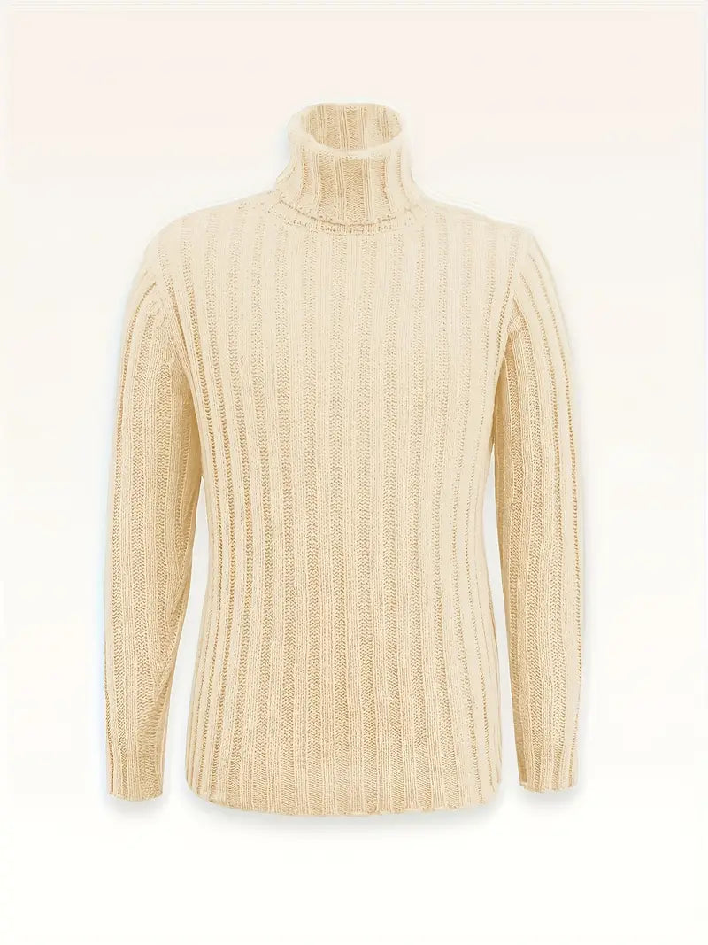 Lysander | Refined Ribbed High-Neck Sweater