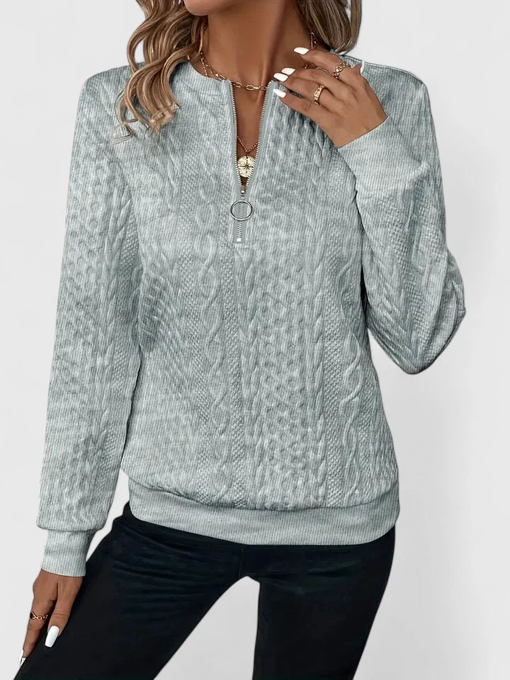Ara | Modern Zipper Sweater