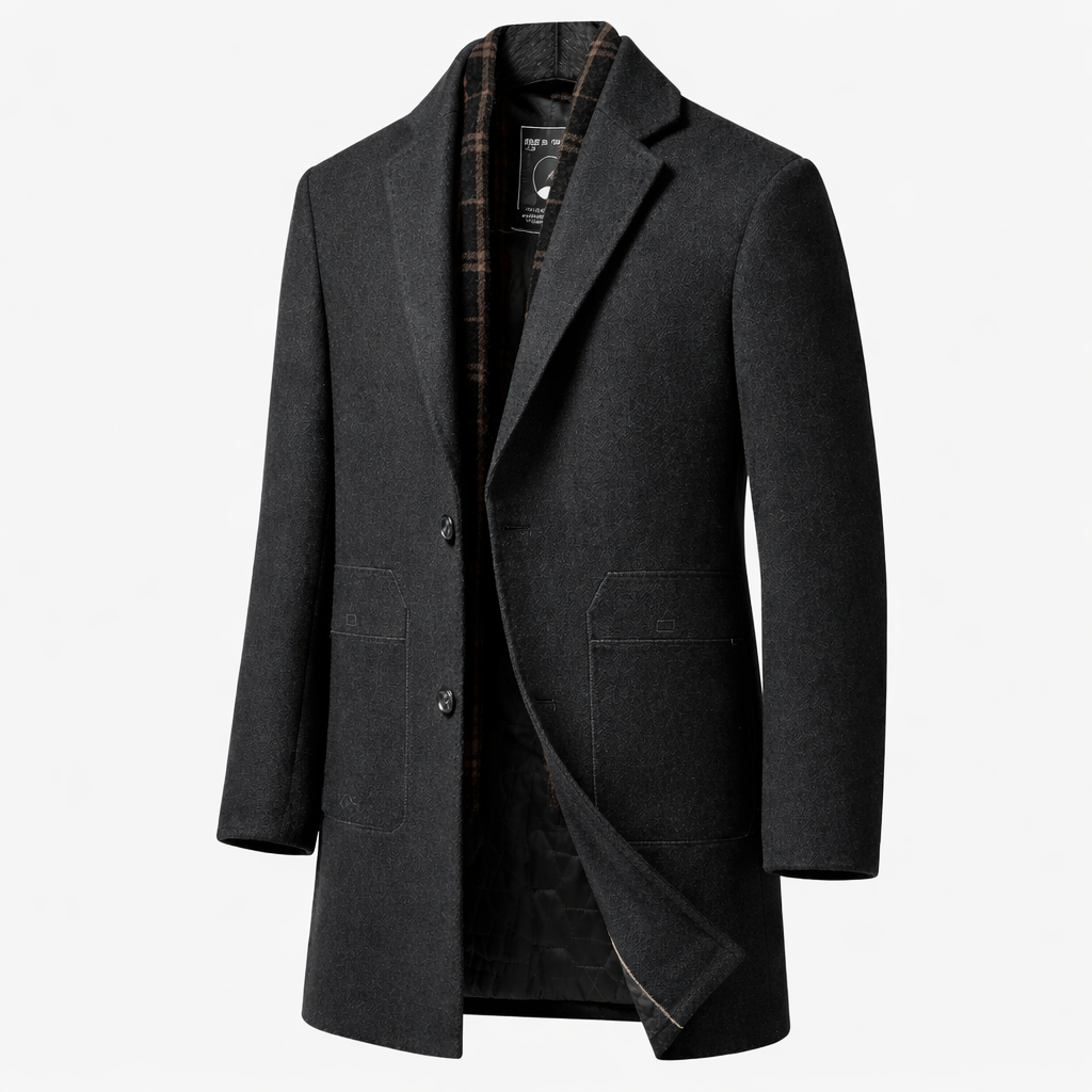 Julian Refined Classic Wool Overcoat