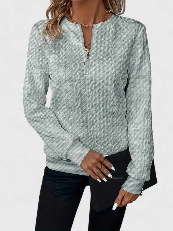 Ara | Modern Zipper Sweater
