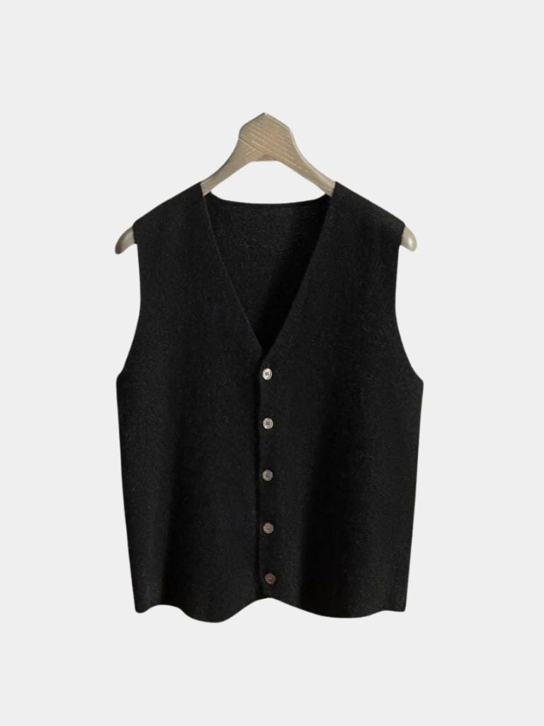 Soren | Cashmere Cardigan Vest