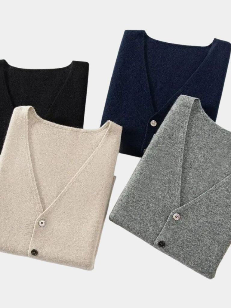 Soren | Cashmere Cardigan Vest