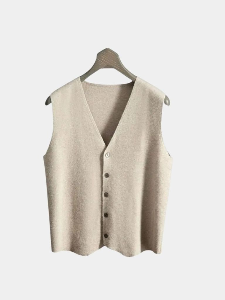 Soren | Cashmere Cardigan Vest