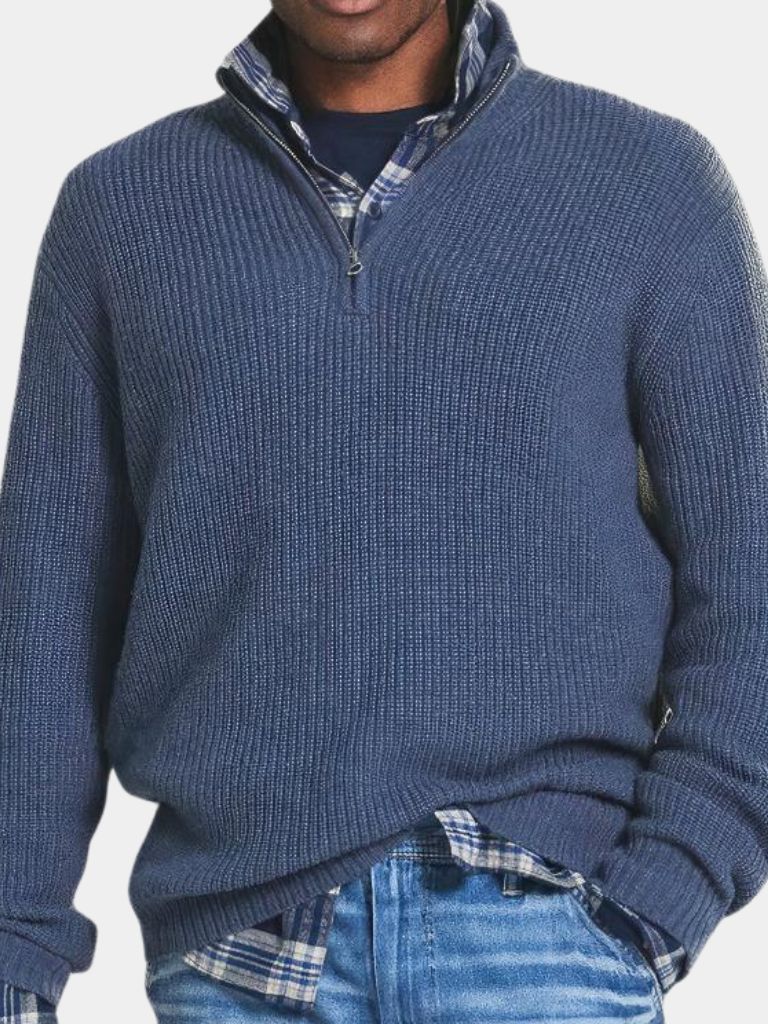 Orville |Classic Highland Quarter-Zip Sweater