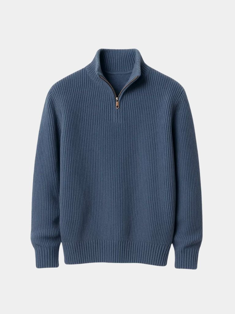 Orville |Classic Highland Quarter-Zip Sweater