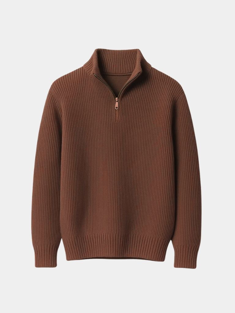 Orville |Classic Highland Quarter-Zip Sweater