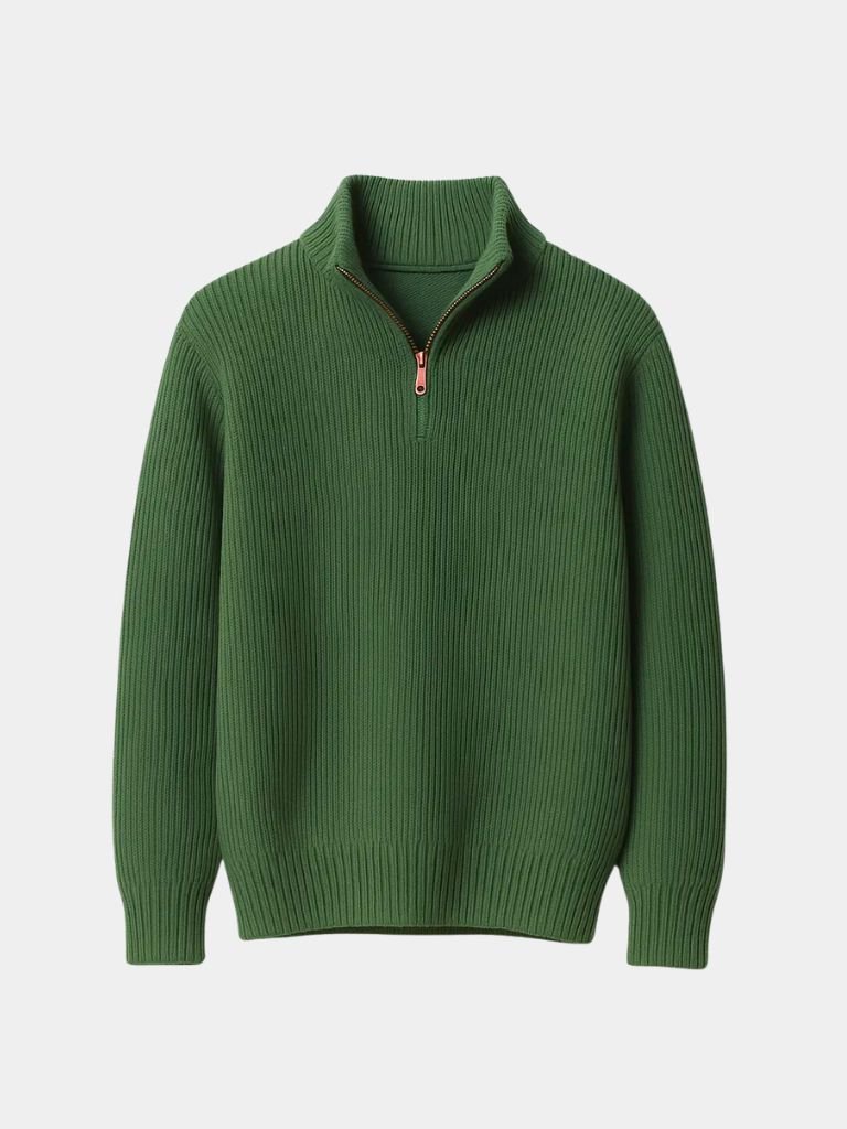 Orville |Classic Highland Quarter-Zip Sweater
