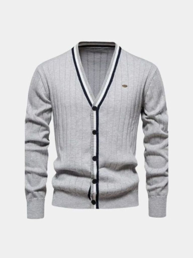 Jorah | Cotton Button-Up Cardigan Sweater