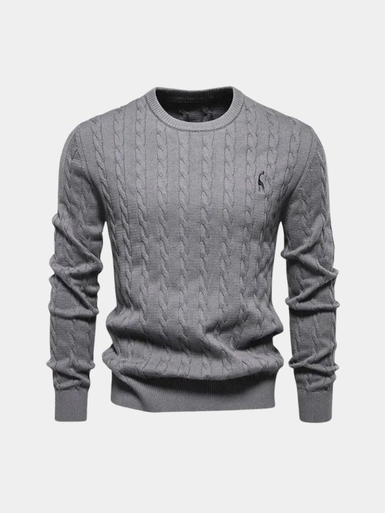 Yorick |Cotton Crew Neck Pullover Sweater