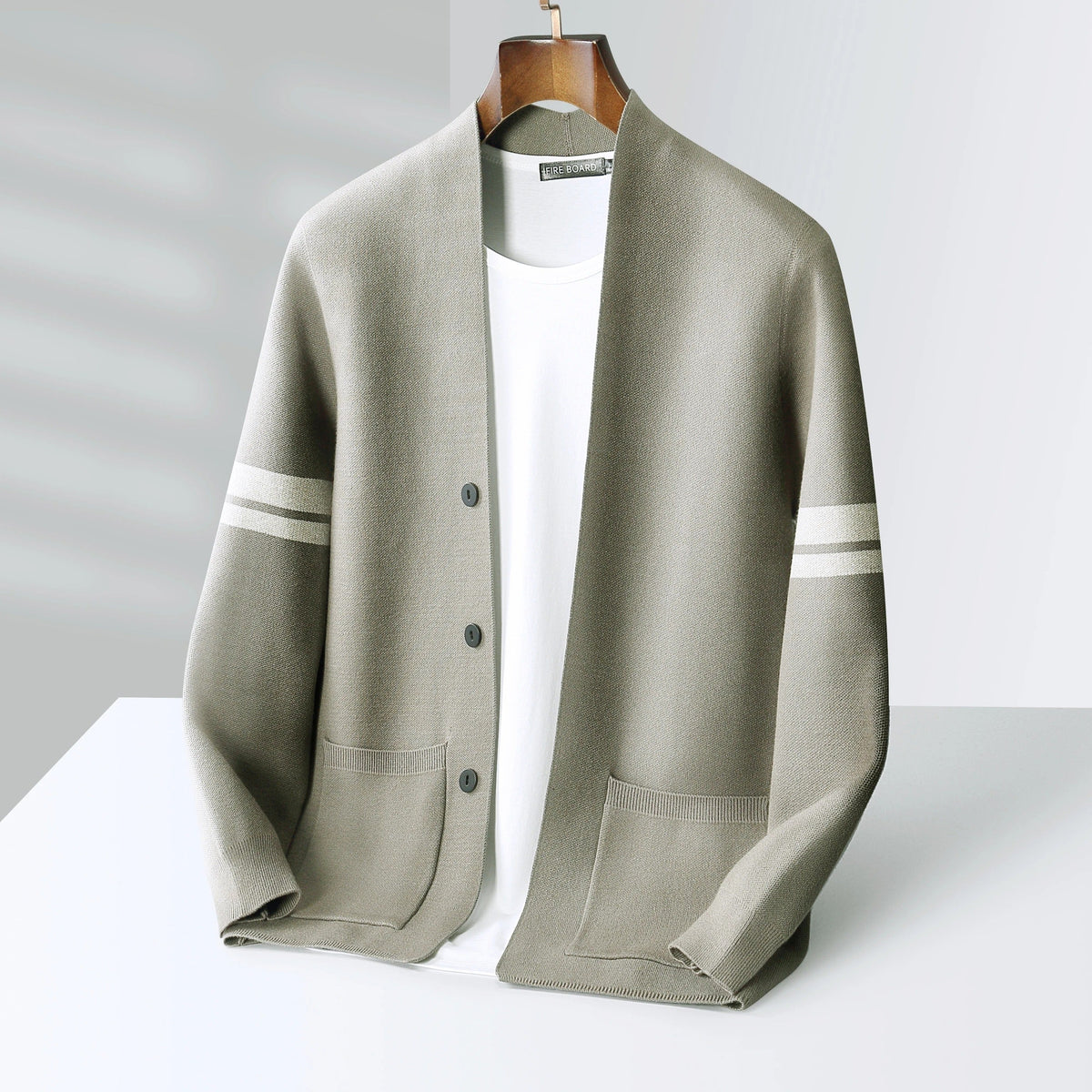 Balanced Merino Cardigan Layer