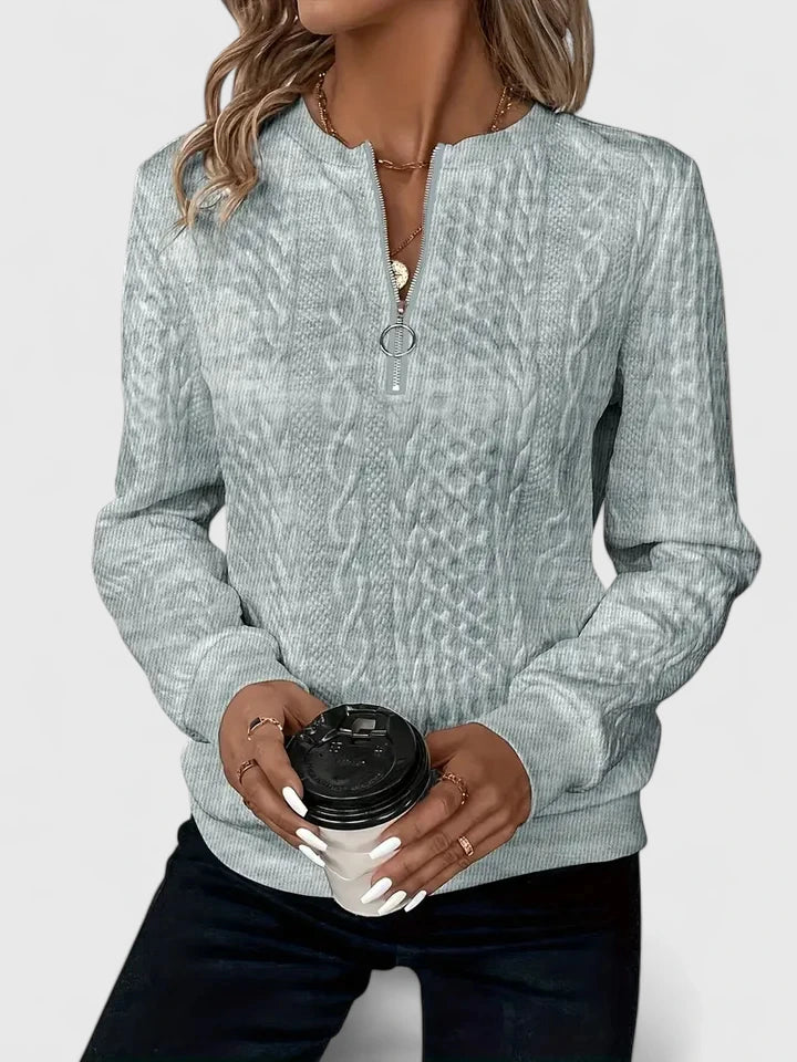 Ara | Modern Zipper Sweater