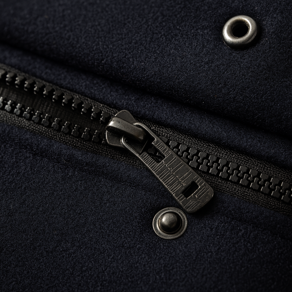 Levi Refined Stand Collar Wool Coat
