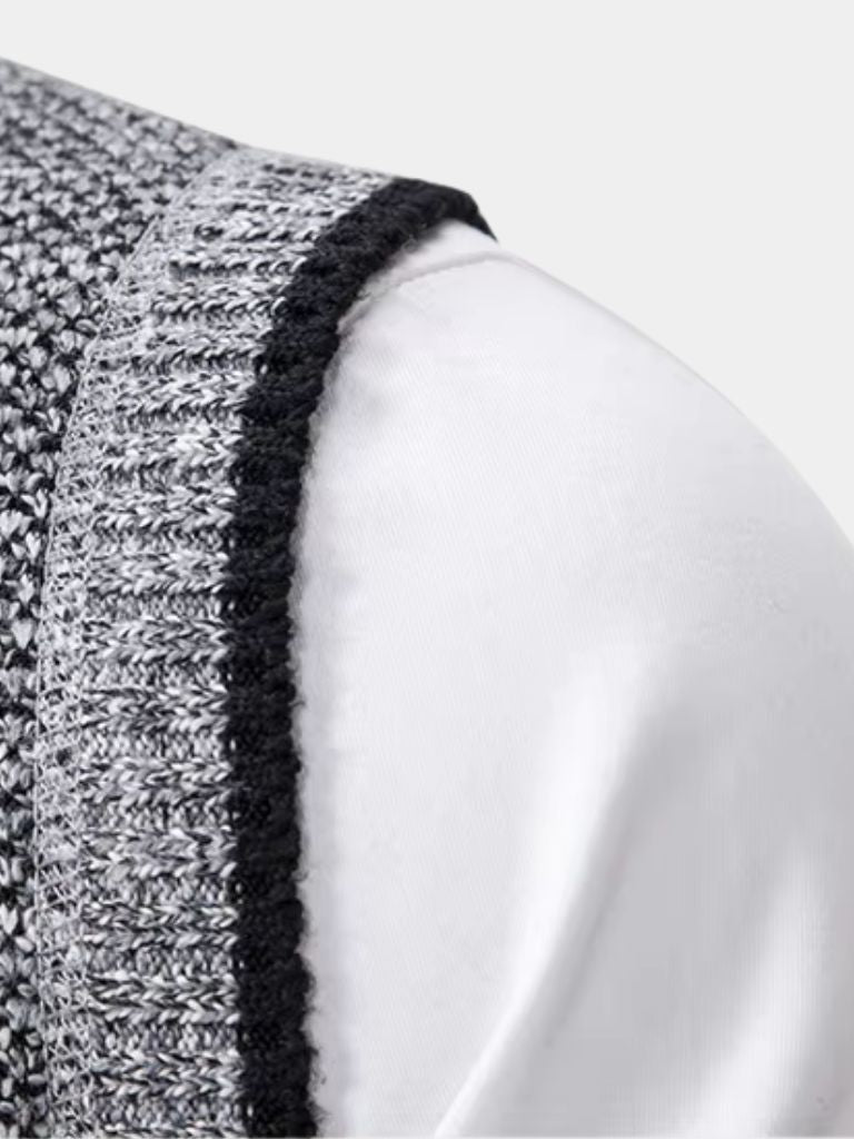 Soren | Elegant Full-Zip Sweater Vest
