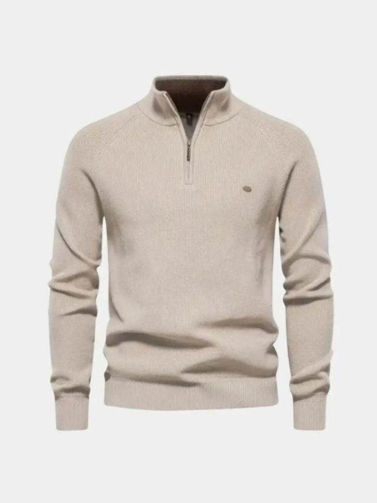 Jarell | Elegant Quarter Zip Sweater