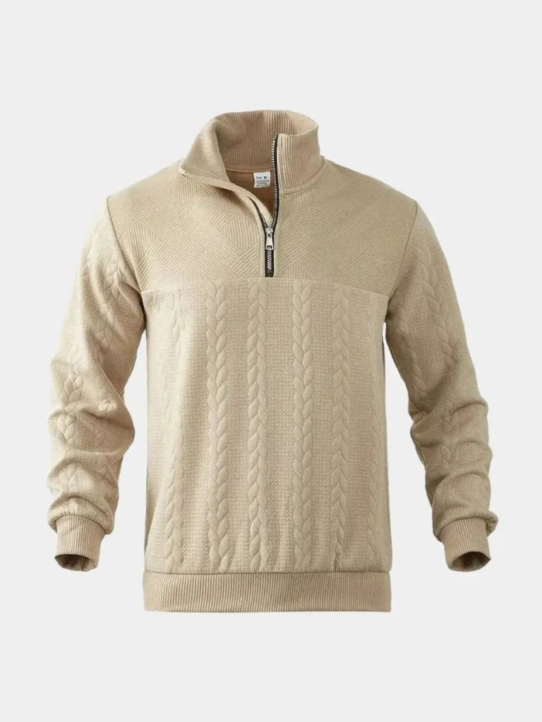Valorin | Essential Henley Quarter Zip Pullover