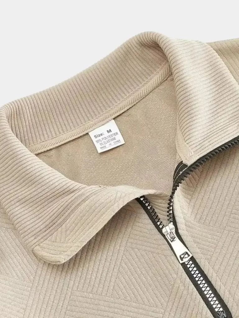 Valorin | Essential Henley Quarter Zip Pullover