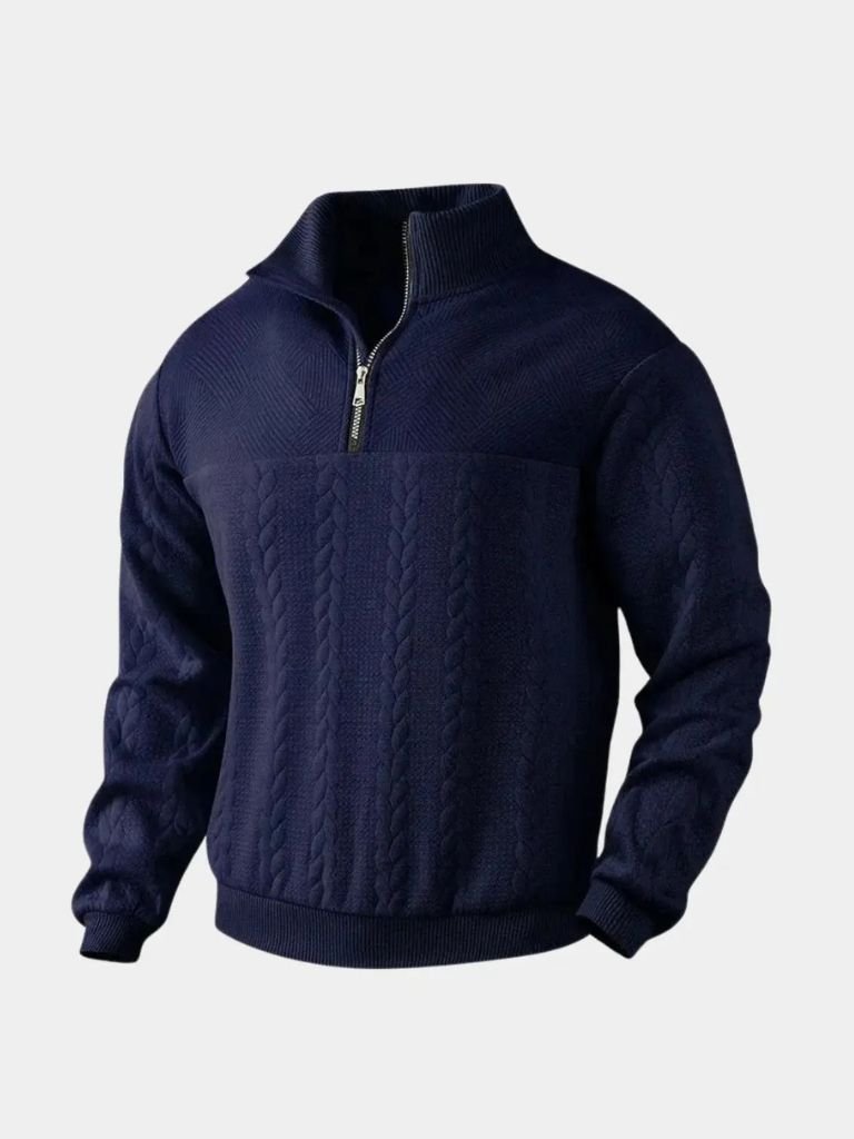 Valorin | Essential Henley Quarter Zip Pullover