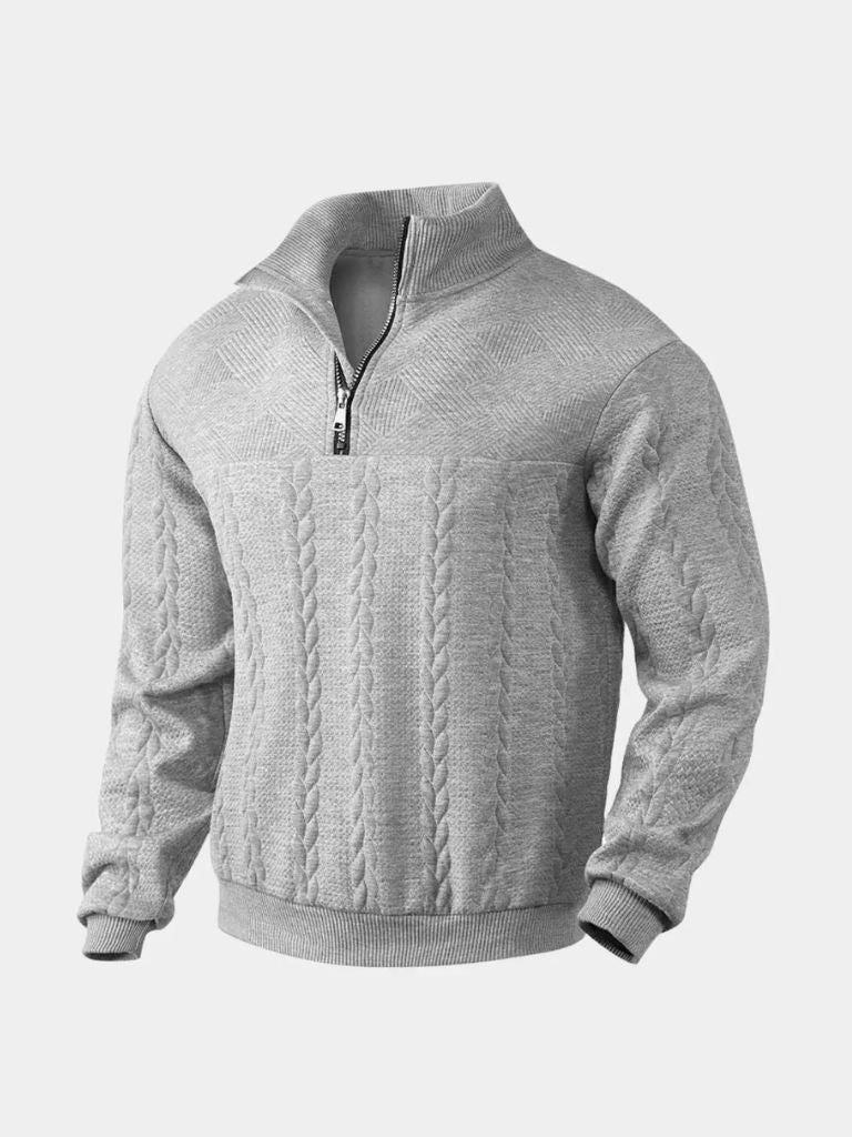 Valorin | Essential Henley Quarter Zip Pullover