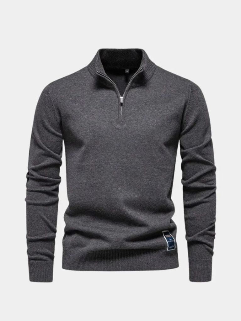 Orin  Essential Quarter-Zip Jumper Sweater
